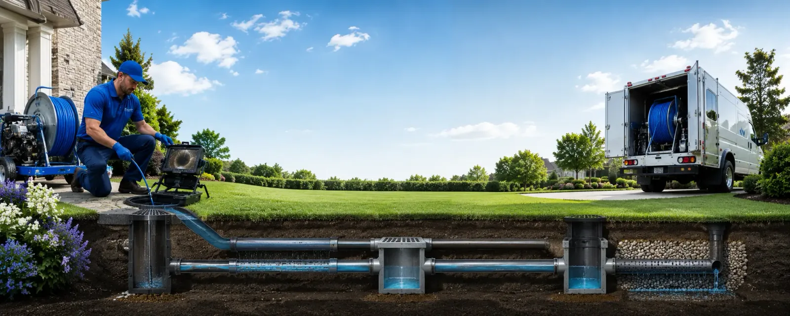 Outdoor drain cleaning information for Brookhaven, PA